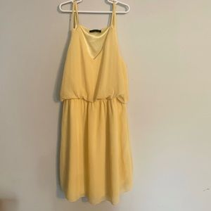 Yellow mini dress